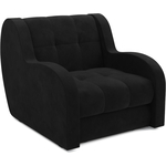 Кресло-кровать Mebel Ars Аккордеон Барон (велюр черный НВ-178 17)