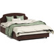 Кровать двуспальная с подъемным механизмом Шарм-Дизайн Шарм 160 велюр Дрим шоколад.