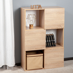 Книжный шкаф Letta Style с 3 дверками дуб сонома 70,6х104,8х30 (L3090)