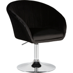 Кресло дизайнерское Dobrin EDISON LM-8600 черный велюр (1922-21)