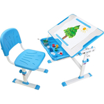 Комплект парта + стул трансформеры FunDesk Karo blue cubby