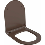 Сиденье для унитаза Ambassador Abner с микролифтом, матовое коричневое (102T20601S)