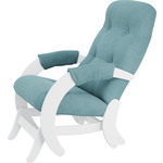 Кресло-маятник Мебелик Модель 68 ткань ультра минт, каркас молочный дуб