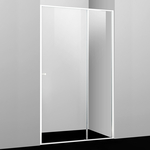 Душевая дверь Wasserkraft Rhin 44S 100х200 прозрачная, белая (44S12)