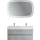Мебель для ванной Cezares Molveno 46 120х46 с двойной раковиной, Beton