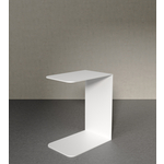 Журнальный столик металлический приставной Genglass Riloni white GGT-12-3