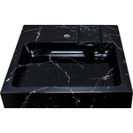 Раковина над стиральной машиной Stella Polar Солярис 60х60 черный мрамор (SP-00001404)