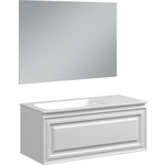 Мебель для ванной Sancos Very 100х45 левая, Bianco
