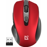 Мышь беспроводная Defender Prime MB-053 red (USB, 6 кнопок, оптическая, 1600dpi) (52052)