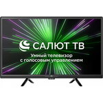 Телевизор BQ 24S23G (24", HD, SmartTV, Салют ТВ, WiFi, Bluetooth) Черный