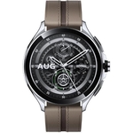 Умные часы Xiaomi Watch 2 Pro - Bluetooth Silver Case with Brown Leather Strap M2234W1 (BHR7216GL)