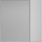 Зеркальный шкаф Style line Стокгольм 70х70 белый рифленый софт (4650134473353)