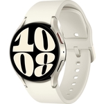 Фото Смарт-часы Samsung Galaxy Watch 6 40мм 1.3 AMOLED корп.золото белое рем.белый (SM-R930NZEACIS) купить недорого низкая цена