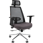 Офисное кресло Chairman 535 Россия LUX ткань черный/серый (00-07131866)