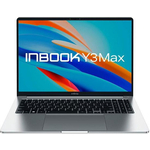 Ноутбук INFINIX Inbook Y4 MAX_YL613 16" Intel Core i5 1335U(4.6Ghz)/16Gb/512GB/Int:Intel Iris Xe Graphics/Win11Home/Silver (71008301551)