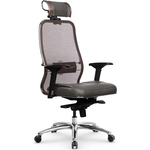 Кресло Метта Samurai SL-3.04 MPES Светло-коричневый/Серый