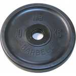 Диск олимпийский MB Barbell 51 мм. 10 кг. черный "Евро-Классик"
