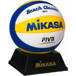 Мяч для пляжного волейбола Mikasa сувенирный VX3.5, цвет бело-желто-синий
