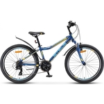 Велосипед Stels Navigator-410 V 24" 21-sp V010 12" Чёрный/синий