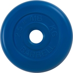 Диск обрезиненный MB Barbell 26 мм. 2.5 кг. синий "Стандарт"