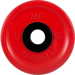 Купить Диск олимпийский MB Barbell 51 мм. 5 кг. красный Евро-Классик купить недорого низкая цена