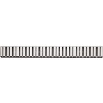 Решетка AlcaPlast Line нержавеющая сталь глянцевая (LINE-850L)