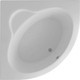 Акриловая ванна Aquatek Калипсо 145х145 фронтальная панель, каркас, слив-перелив (KAL146-0000045)