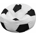 Кресло-мешок Мяч Пазитифчик Бмо7 бело-черный