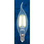 Филаментная светодиодная лампа Uniel LED-CW35-6W/WW/E14/FR PLS02WH
