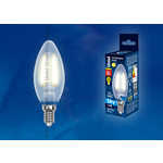 Филаментная светодиодная лампа Uniel LED-C35-6W/WW/E14/FR PLS02WH