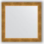 Зеркало в багетной раме Evoform Definite 64x64 см, травленое золото 59 мм (BY 0616)