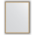 Зеркало в багетной раме поворотное Evoform Definite 68x88 см, витая латунь 26 мм (BY 0686)