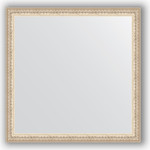 Зеркало в багетной раме Evoform Definite 61x61 см, мельхиор 41 мм (BY 0775)
