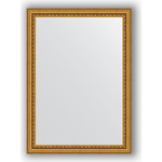 Зеркало в багетной раме поворотное Evoform Definite 52x72 см, бусы золотые 46 мм (BY 0792)