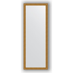 Зеркало в багетной раме поворотное Evoform Definite 52x142 см, бусы золотые 46 мм (BY 1067)