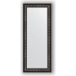 Зеркало с фацетом в багетной раме поворотное Evoform Exclusive 60x145 см, черный ардеко 81 мм (BY 1165)