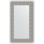 Зеркало в багетной раме поворотное Evoform Definite 60x110 см, чеканка серебряная 90 мм (BY 3087)