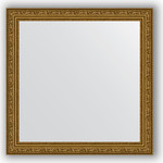 Зеркало в багетной раме Evoform Definite 64x64 см, виньетка состаренное золото 56 мм (BY 3135)