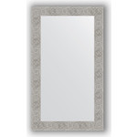 Зеркало в багетной раме поворотное Evoform Definite 70x120 см, волна хром 90 мм (BY 3217)