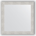 Зеркало в багетной раме Evoform Definite 76x76 см, серебреный дождь 70 мм (BY 3240)