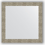 Зеркало в багетной раме Evoform Definite 76x76 см, соты титан 70 мм (BY 3244)