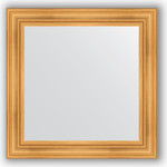 Зеркало в багетной раме Evoform Definite 82x82 см, травленое золото 99 мм (BY 3251)