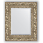 Зеркало с фацетом в багетной раме Evoform Exclusive 45x55 см, виньетка античное серебро 85 мм (BY 3357)