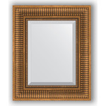 Зеркало с фацетом в багетной раме Evoform Exclusive 47x57 см, бронзовый акведук 93 мм (BY 3362)