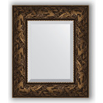 Зеркало с фацетом в багетной раме Evoform Exclusive 49x59 см, византия бронза 99 мм (BY 3365)