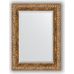 Зеркало с фацетом в багетной раме поворотное Evoform Exclusive 55x75 см, виньетка античная бронза 85 мм (BY 3384)