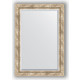 Зеркало с фацетом в багетной раме поворотное Evoform Exclusive 63x93 см, прованс с плетением 70 мм (BY 3433)