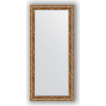 Зеркало с фацетом в багетной раме поворотное Evoform Exclusive 75x165 см, виньетка античная бронза 85 мм (BY 3592)