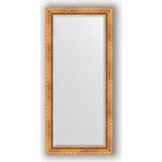 Зеркало с фацетом в багетной раме поворотное Evoform Exclusive 76x166 см, римское золото 88 мм (BY 3594)