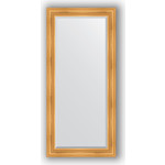 Зеркало с фацетом в багетной раме поворотное Evoform Exclusive 79x169 см, травленое золото 99 мм (BY 3600)